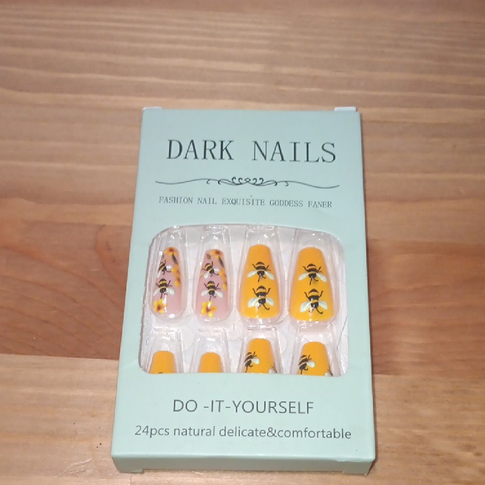 Yellow Press-On Nails